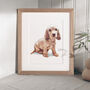 Watercolour Pet Dog Lover Portrait, thumbnail 1 of 9