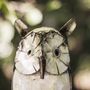 White Owl Handmade Recycled Metal Garden Ornament, thumbnail 2 of 3