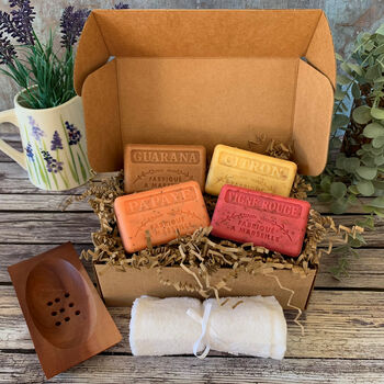 Handmade Exfoliating Natural French Soaps Gift Set, 2 of 6