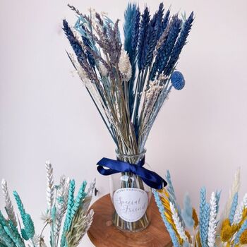 Colourful Dried Flowers With Personalised Vase Christmas Gift, 11 of 12