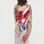 Pink Freya Narrative Square Scarf, thumbnail 2 of 7