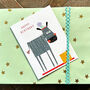 Happy Birthday Zebra Mini Card, thumbnail 1 of 5