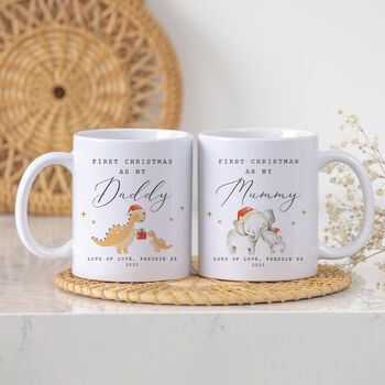 Personalised First Christmas Mug – Daddy, Mummy Or New Parent Gift, 2 of 9