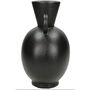 Vase Black W/Handles, thumbnail 3 of 3