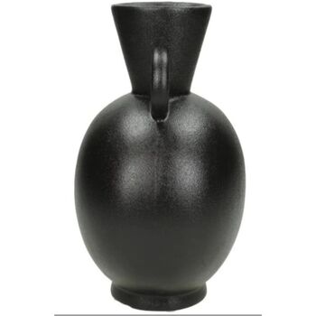 Vase Black W/Handles, 3 of 3