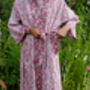 Long Kimono Robe Poppy Forest Made With Liberty Fabric, thumbnail 5 of 5