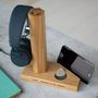 Personalised Solid Oak Headphone Stand, thumbnail 12 of 12
