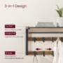Wall Mounted Coat Rack With Removable Hooks, thumbnail 5 of 12