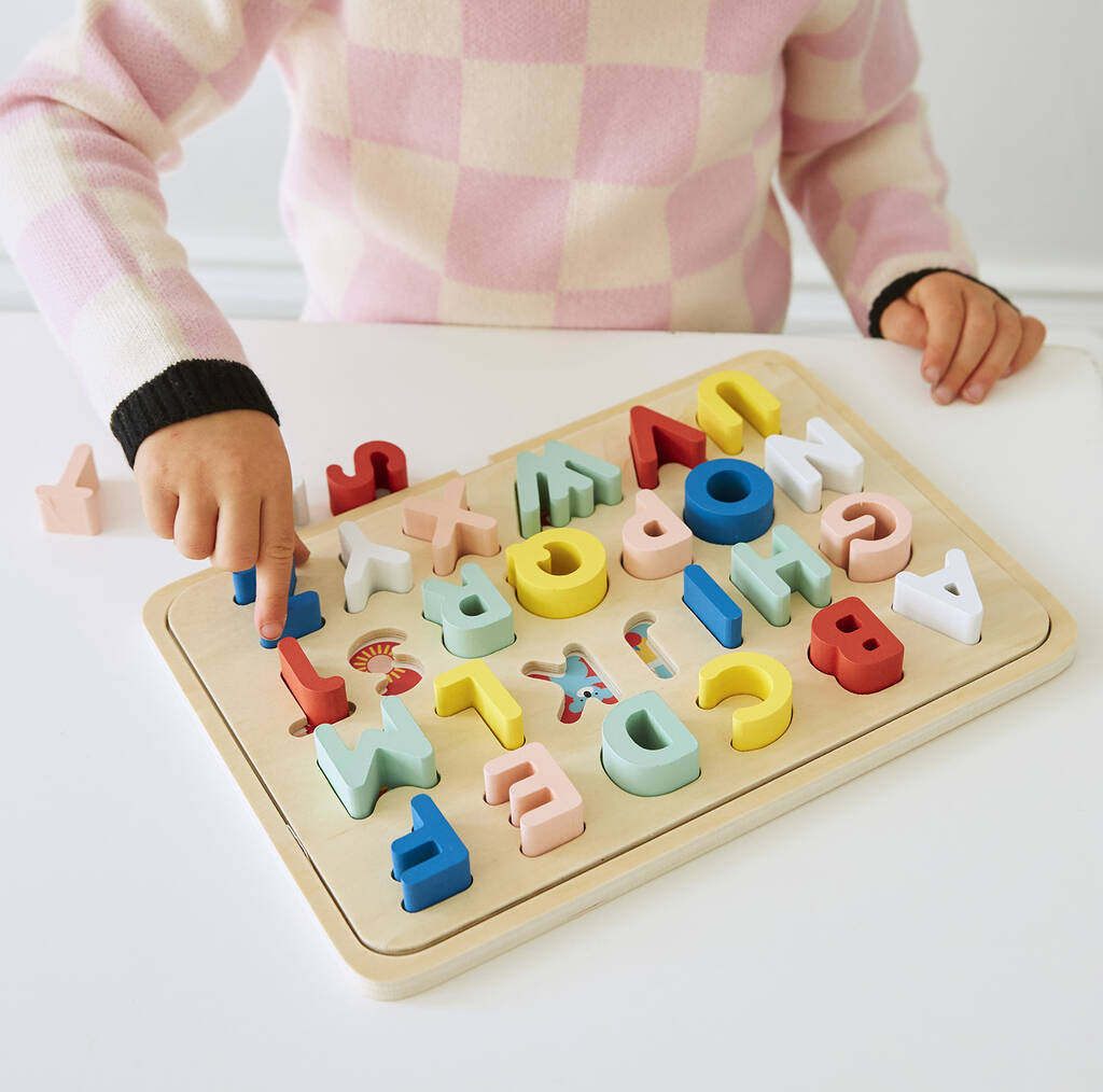 Alphabet Multi Lingual Wooden Tray Puzzle By Little Baby Company ...