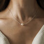 Elisa. Sterling Silver Pearl Necklace, thumbnail 1 of 3