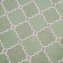 Washable Green Cotton Area Rug, thumbnail 3 of 5