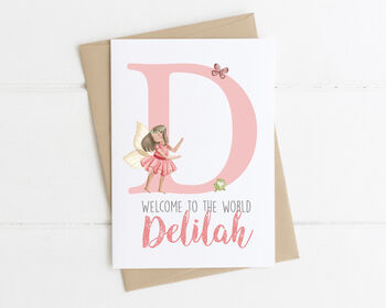 Personalised New Baby Card Fairy, 6 of 6