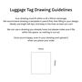 Personalised Child's Drawing Leather Luggage Tag, thumbnail 4 of 6