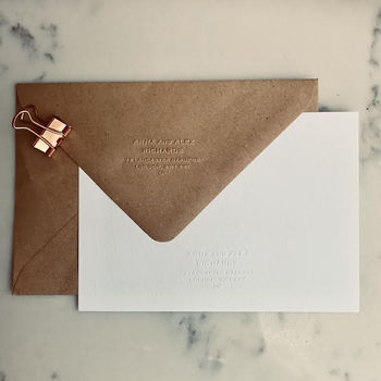 Classic Address Embosser Stamp By Stomp Stamps | notonthehighstreet.com