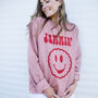 Jammin’ Women's Sweatshirt With Happy Face Biscuit, thumbnail 1 of 3