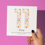 Floral Fun Personalised 11th Birthday Card, thumbnail 1 of 5