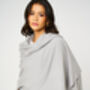 Grey 100% Cashmere Travel Wrap Shawl Gift Boxed, thumbnail 4 of 9
