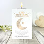 Personalised Eid Al Fitr Crescent White Tea Light Holder, thumbnail 3 of 6