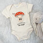 Cute Retro Toadstool Babygrow, thumbnail 1 of 2