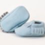 'Cutie Bluetootie' Baby And Toddler Moccasins, thumbnail 2 of 4
