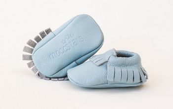 'Cutie Bluetootie' Baby And Toddler Moccasins, 2 of 4
