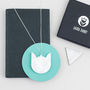 White Cat Necklace, thumbnail 5 of 9