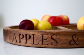 Personalised Wooden Fruit Bowl, 3 of 4
