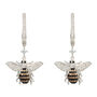 Honey Bee Drop Plated Silver Earring, thumbnail 7 of 9
