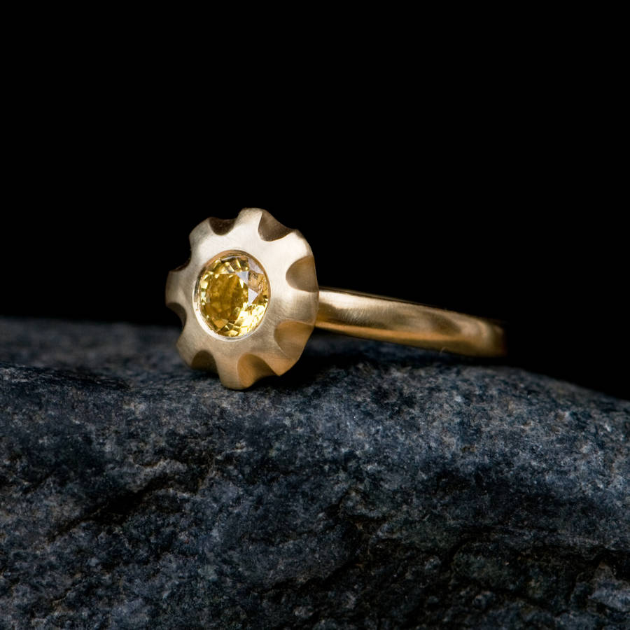  yellow  sapphire  engagement  ring  by william white 