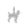 Poodle Silver Dog Charm, thumbnail 8 of 11