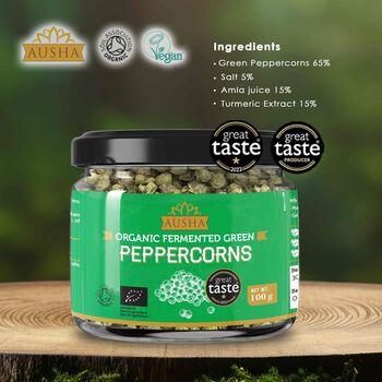 Ausha Green Peppercorns In Brine 100g For Cooking, 5 of 8