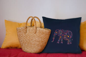Elephant Cushion Beginners Embroidery Kit, 2 of 3