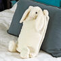 Cream Bunny Personalised Hot Water Bottle, Gift Boxed, thumbnail 1 of 7