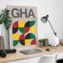 Ghana Flag Travel Print, thumbnail 3 of 3