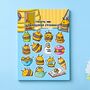 Bee Sticker Sheet | Cute Stickers, thumbnail 1 of 5