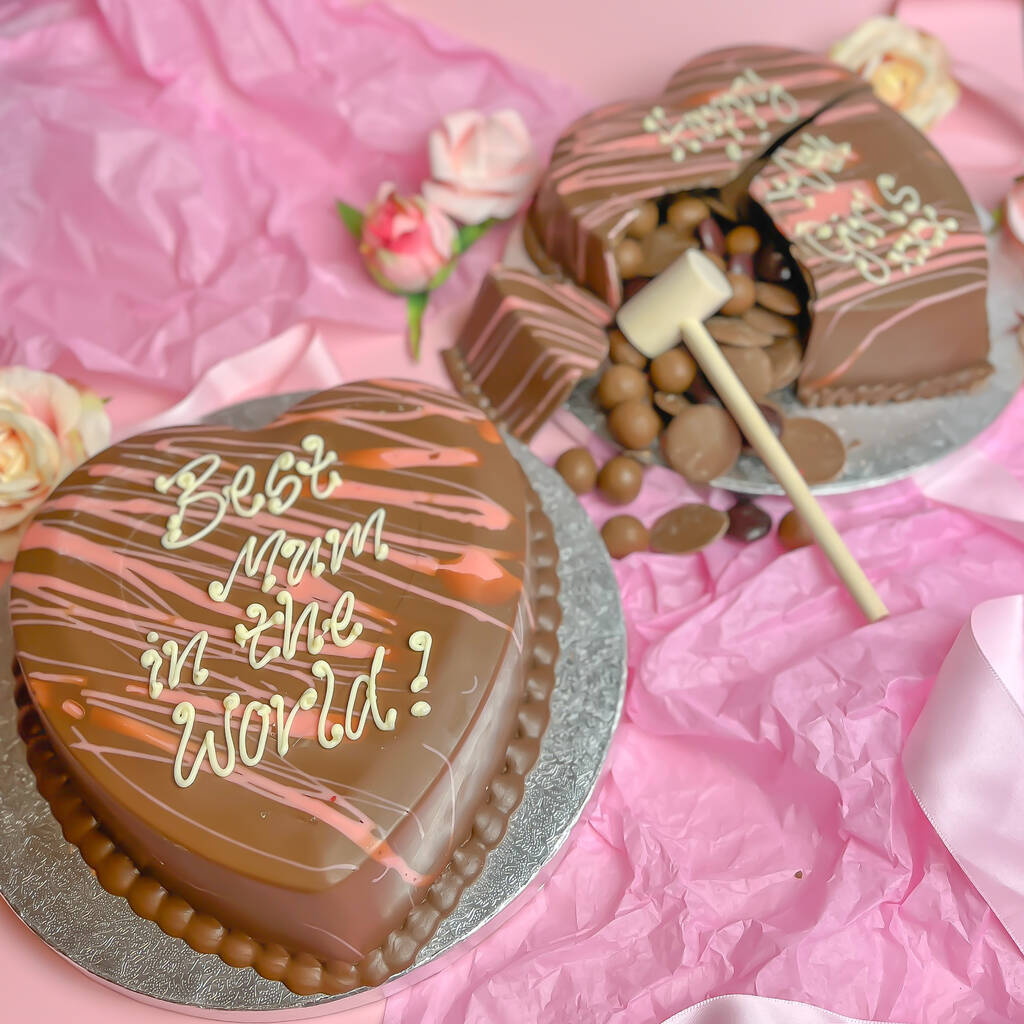 Pink Belgian Chocolate Smash Heart, 1 of 12