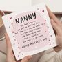 Personalised Nanny Mother's Day Card From Grandchildren, thumbnail 1 of 7