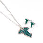 The Lord Of The Rings Leaf Of Lorien Earrings And Necklace Gift Set, thumbnail 5 of 5