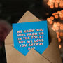 Joke Know You Hide In The Toilet Funny Fathers Day Card, thumbnail 3 of 6
