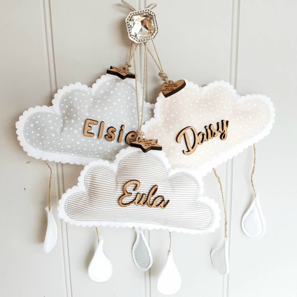 Naming Day Christening Cloud Decor Gift, 1 of 10
