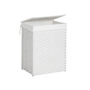 90 L White Handwoven Clothes Laundry Hamper Basket, thumbnail 4 of 8