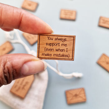Personalised Wooden 'Reasons I Love You Dad' Tokens, 3 of 6