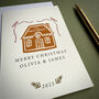 Personalised Gingerbread House Christmas Card, thumbnail 2 of 2