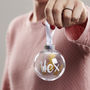 Personalised Gold Pineapple Christmas Bauble, thumbnail 3 of 4