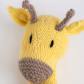 Lottie The Giraffe Easy Cotton Knitting Kit, 7 of 8