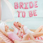 Bride To Be Hen Party Pink Balloon Garland, thumbnail 3 of 4