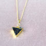 Druzy And Black Diamond Necklace, thumbnail 3 of 12