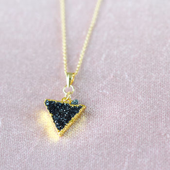 Druzy And Black Diamond Necklace, 3 of 12