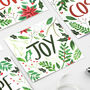 Joy Foliage Christmas Card, thumbnail 1 of 11