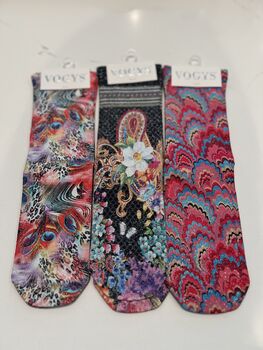 Pink Jungle Glitter Socks Set Of Three, 4 of 11